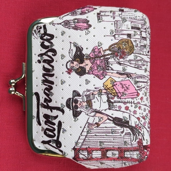 San Francisco Crystal Change Purse - Picture 2 of 8